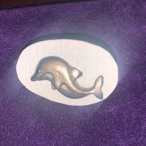 Vintage dolphin brooch